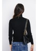 ASSUILI Kaschmir-Pullover in Schwarz