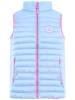 Zwillingsherz Doorgestikte bodywarmer "Moin" lichtblauw/roze