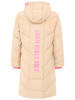Zwillingsherz Steppmantel "Good Vibes Only" in Beige/ Rosa