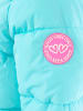 Zwillingsherz Steppmantel "Smile Everyday" in Türkis/ Pink