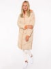 Zwillingsherz Steppmantel "Positive Mind" in Beige/ Orange