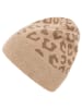 Zwillingsherz Kaschmir-Beanie in Beige