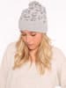 Zwillingsherz Kaschmir-Beanie in Taupe