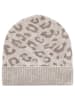 Zwillingsherz Kaschmir-Beanie in Taupe
