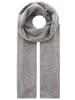 Zwillingsherz Kaschmir-Schal in Grau - (L)180 x (B)28 cm
