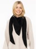 Zwillingsherz Kasjmieren driehoekige doek zwart - (L)175 x (B)120 cm