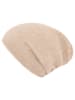 Zwillingsherz Kaschmir-Beanie in Beige