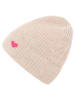 Zwillingsherz Kaschmir-Beanie in Beige
