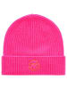 Zwillingsherz Kaszmirowa czapka beanie w kolorze różowym