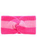 Zwillingsherz Kaschmir-Stirnband "Streifen" in Pink