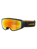Alpina Ski-/ Snowboardbrille "Double Jack" in Schwarz/ Orange