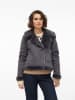 Vero Moda Kunstleren jas "Peggy" grijs