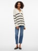 Vero Moda Pullover "Luna" in Creme/ Schwarz