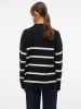 Vero Moda Pullover "Luna" in Schwarz/ Weiß