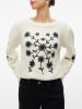 Vero Moda Pullover "Gaia" in Creme/ Schwarz