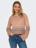 ONLY Pullover in Hellbraun/ Rosa