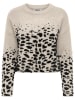 ONLY Sweter w kolorze kremowo-czarnym