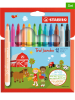 STABILO 2er-Set: Dicke-Filzstifte "STABILO Trio Jumbo" - 2 x 12 Stück