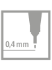 STABILO 2er-Set: Fineliner ''STABILO point 88'' in Rot - 2 x 3 Stück