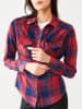 LTB Blouse donkerblauw/rood