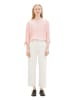 Tom Tailor Longsleeve in Rosa/ Weiß