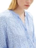 TOM TAILOR Denim Bluse in Hellblau/ Weiß
