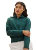 Tom Tailor Sweatjacke in Dunkelgrün