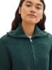 Tom Tailor Sweatjacke in Dunkelgrün