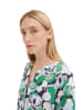 Tom Tailor Blouse groen/wit/donkerblauw