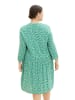 Tom Tailor Jurk groen/wit