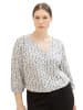 Tom Tailor Blouse grijs/wit
