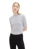 Tom Tailor Shirt wit/zwart