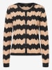 More & More Cardigan in Schwarz/ Hellbraun
