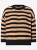 More & More Pullover in Schwarz/ Hellbraun