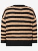 More & More Pullover in Schwarz/ Hellbraun