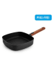 Woll Braadpan zwart/braun - (L)24 x (B)24 cm