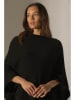 Perfect Cashmere Kaszmirowe ponczo w kolorze czarnym