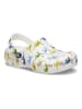 Crocs Chodaki "Classic" w kolorze białym ze wzorem