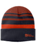 Jack Wolfskin Beanie "Stripy" donkerblauw/rood