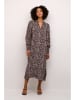 Kaffe Kleid in Schwarz/ Hellbraun/ Beige