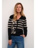 Cream Cardigan in Schwarz/ Beige