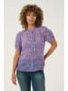 Cream Bluse in Lila