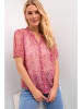 Cream Bluse in Pink/ Rot