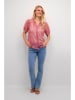 Cream Bluse in Pink/ Rot