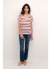 Cream Shirt in Rot/ Creme