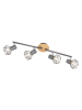 FISCHER & HONSEL Deckenleuchte "Ran" in Natur/ Grau - (B)60 x (H)11 cm