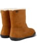 Camper Leder-Winterboots in Hellbraun