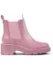 Camper Leder-Chelsea-Boots in Rosa