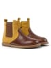 Camper Leder-Boots in Hellbraun/ Braun