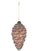 Clayre & Eef 2-delige set: kerstballen lichtbruin